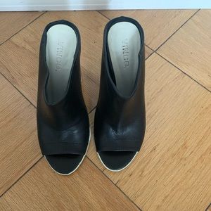 Vince sleek black heels